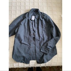 Charcoal gray button up